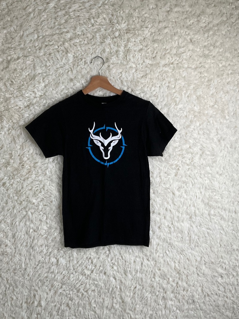 TULTEX WOMEN'S BLACK GRAPHIC T-SHIRT~SIZE X-SMALL PETITE!